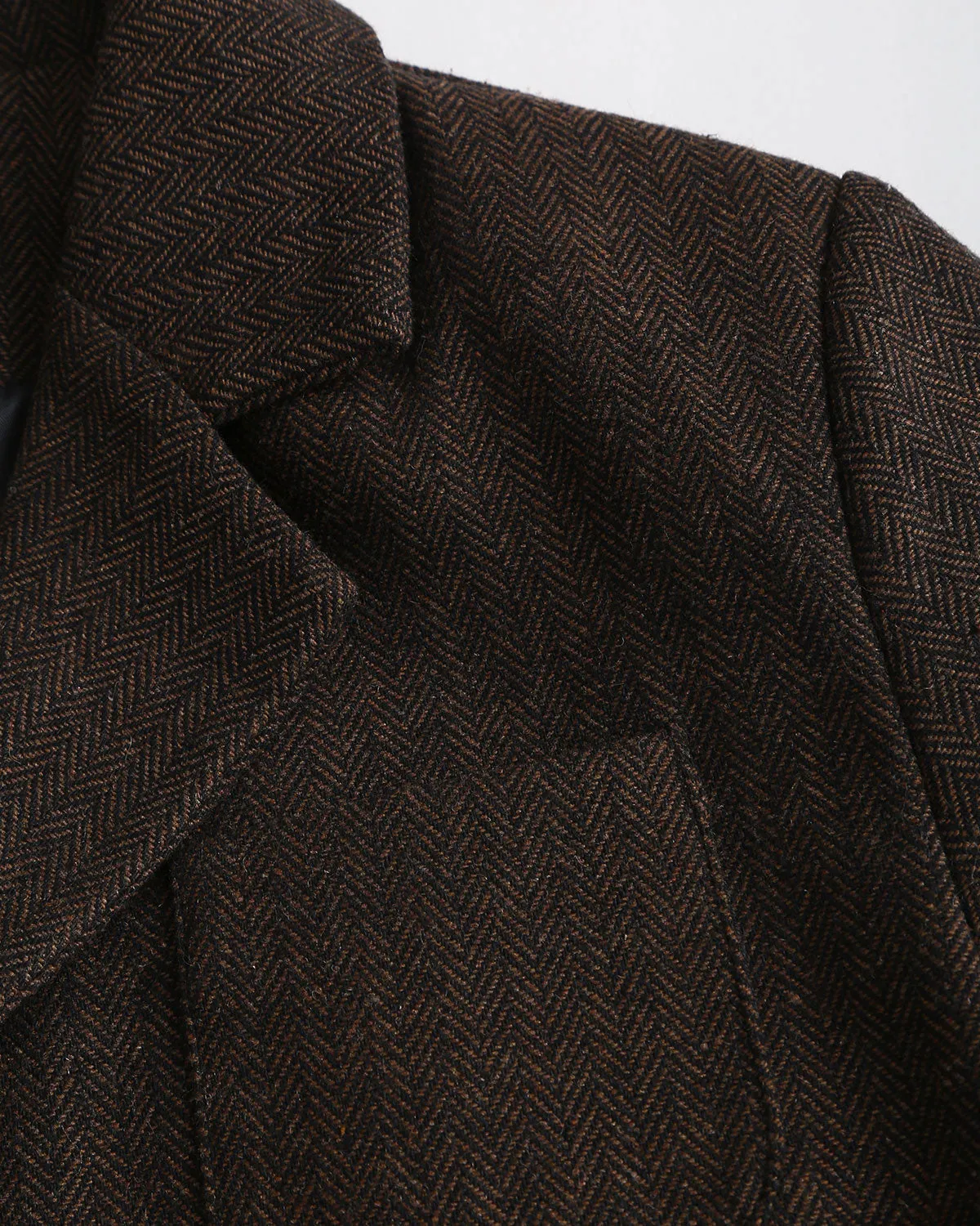 Coffee Single Breasted Blazer sold by rihoas product image thumbnail 4