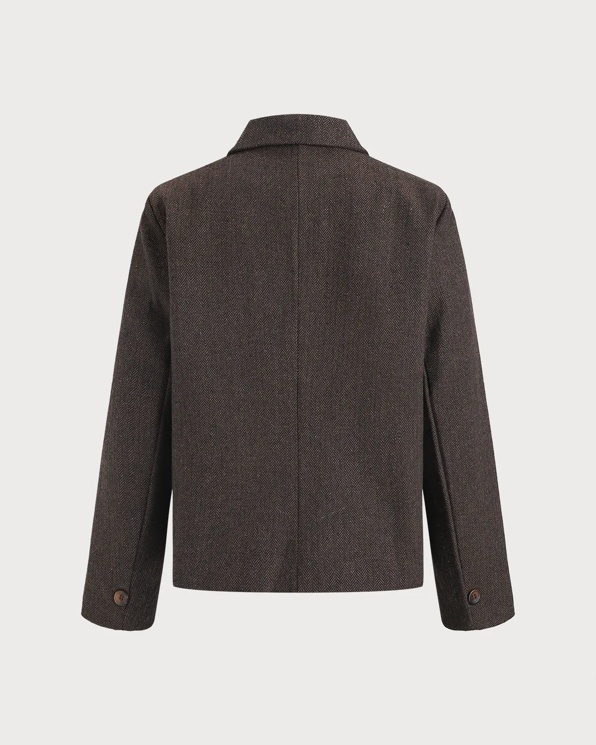Coffee Single Breasted Blazer sold by rihoas product image thumbnail 2