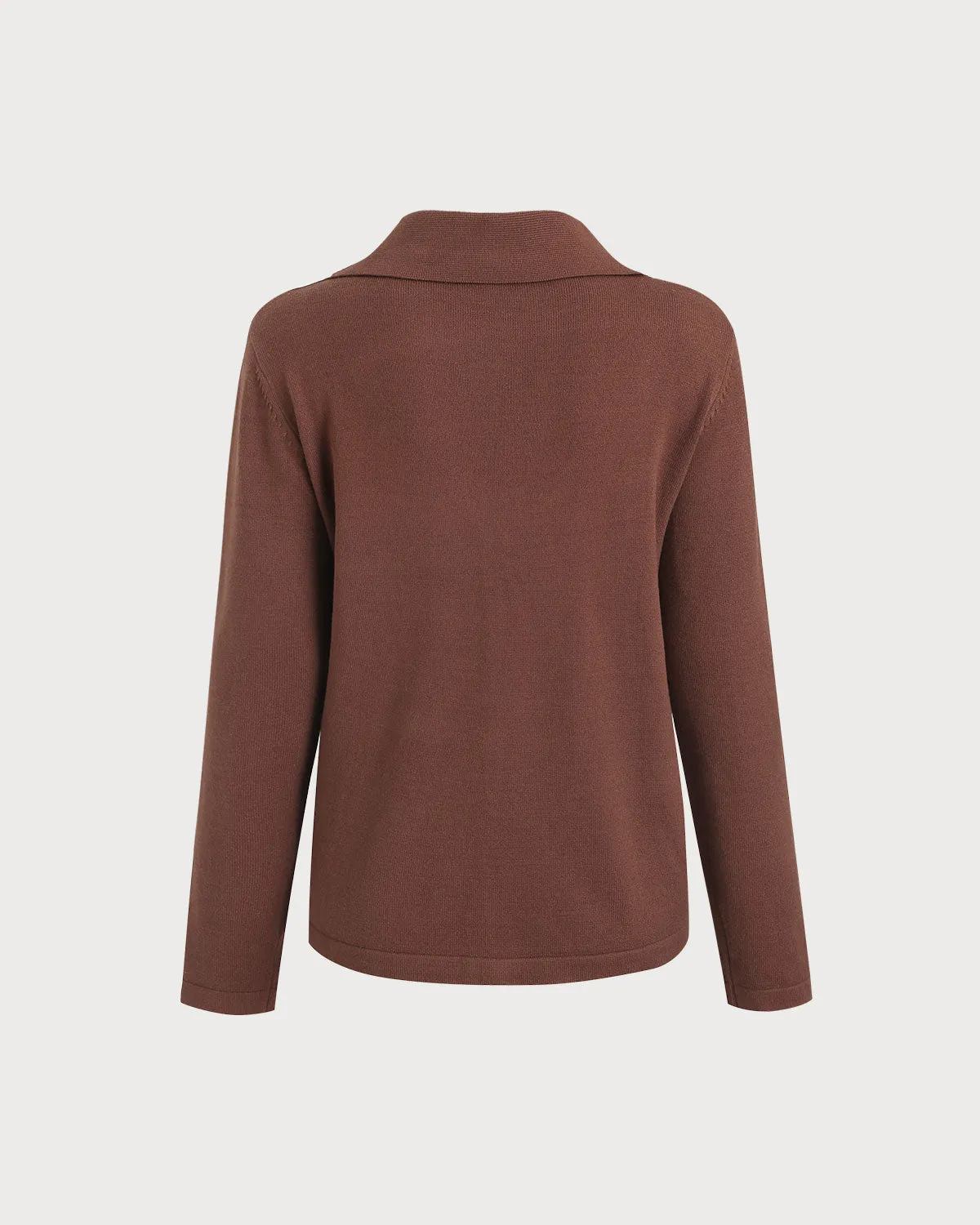 Brown Collared Knit Tee sold by rihoas product image thumbnail 4