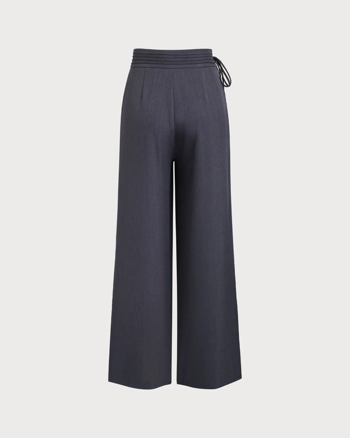Grey Natural Waisted Straight Pants sold by rihoas product image thumbnail 2