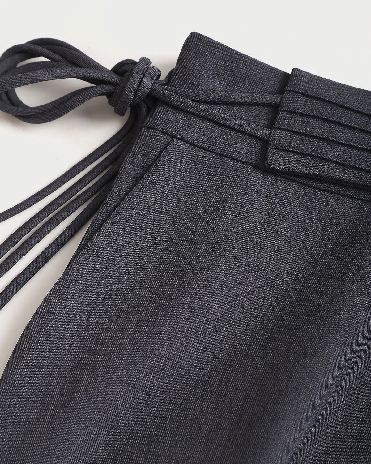 Grey Natural Waisted Straight Pants sold by rihoas product image thumbnail 3
