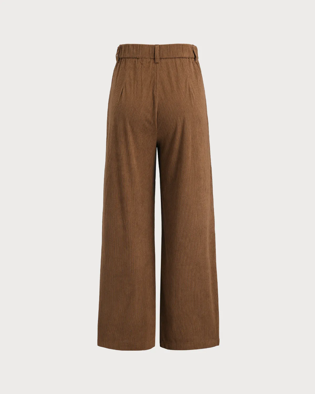 Caramel Straight Corduroy Casual Pants sold by rihoas product image thumbnail 2