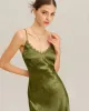 Green Jacquard Corset Slip Maxi Dress sold by rihoas