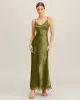 Green Jacquard Corset Slip Maxi Dress sold by rihoas