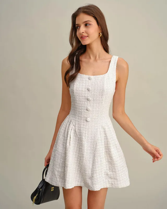 Apricot Textured Sleeveless Mini Dress sold by rihoas