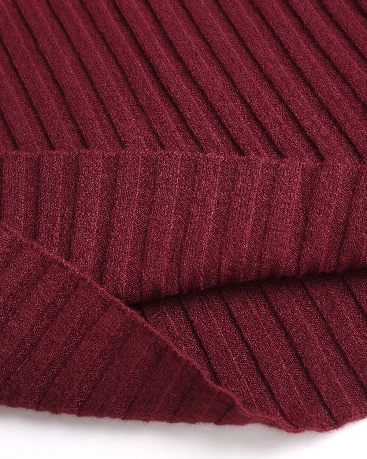 Red Collared Slim Knit Tee sold by rihoas product image thumbnail 3