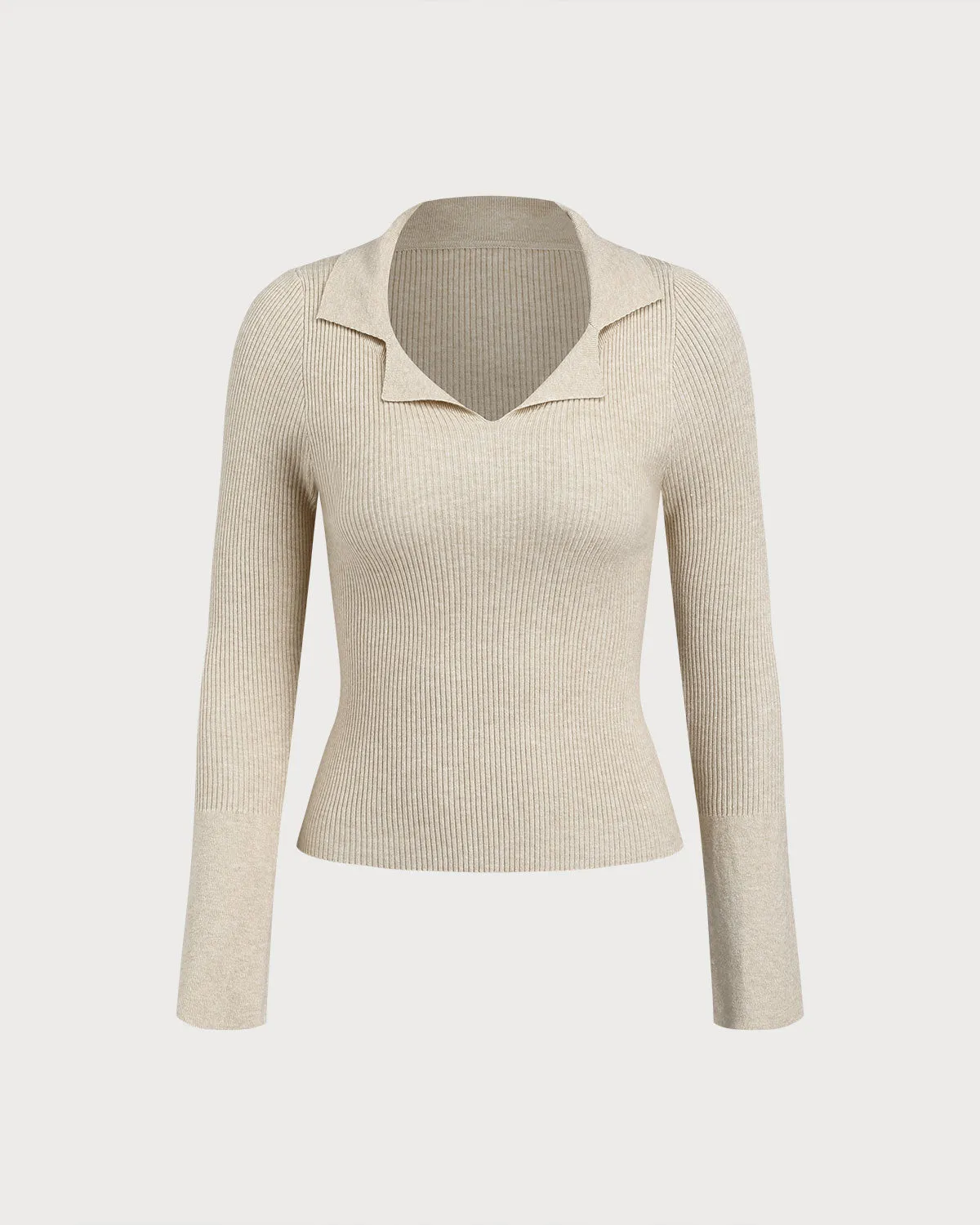 Apricot Collared Knit Tee sold by rihoas