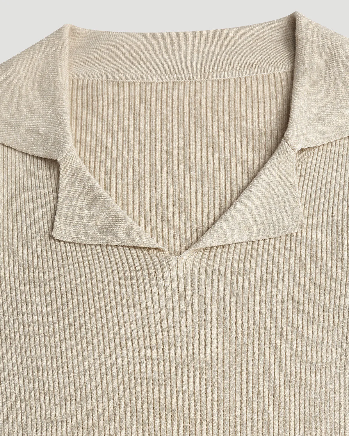 Apricot Collared Knit Tee sold by rihoas product image thumbnail 2