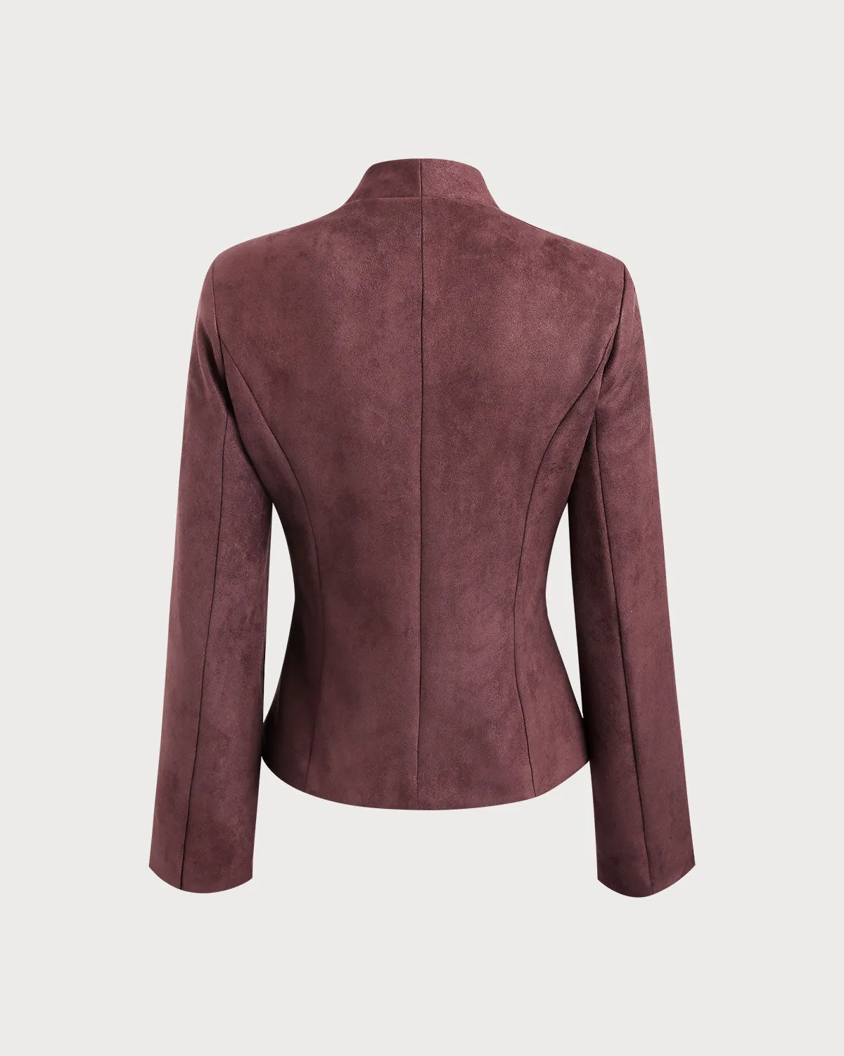 Wine Red Button Jacket sold by rihoas product image thumbnail 4