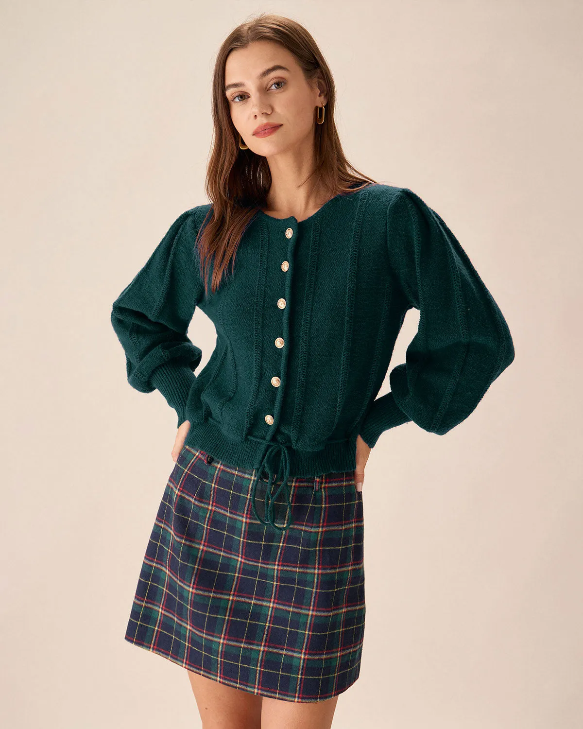 Green Lantern Sleeve Knit Cardigan sold by rihoas product image thumbnail 3