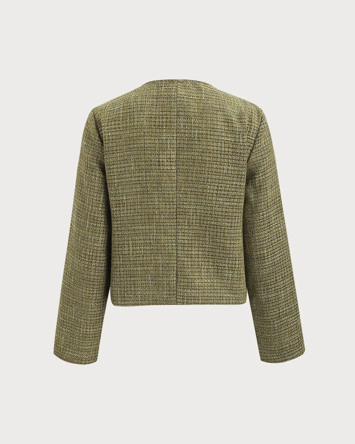 Green Plaid Button Jacket sold by rihoas product image thumbnail 4
