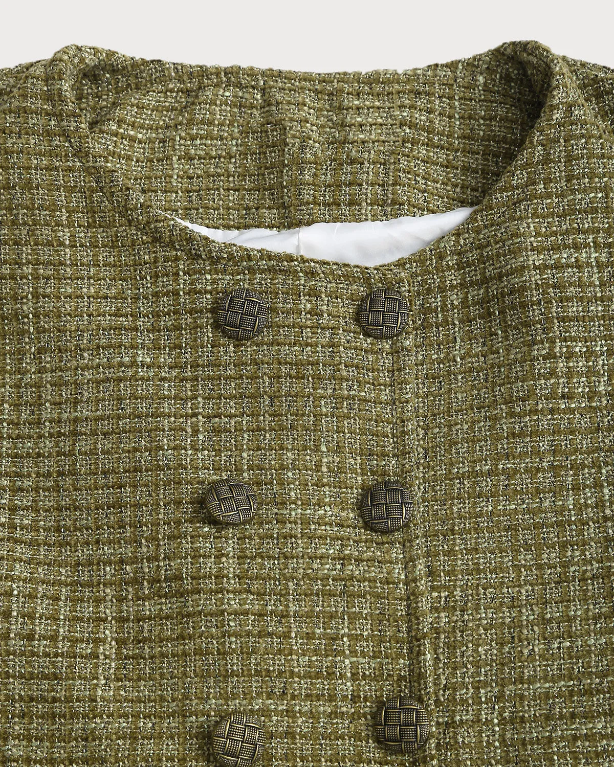 Green Plaid Button Jacket sold by rihoas product image thumbnail 2