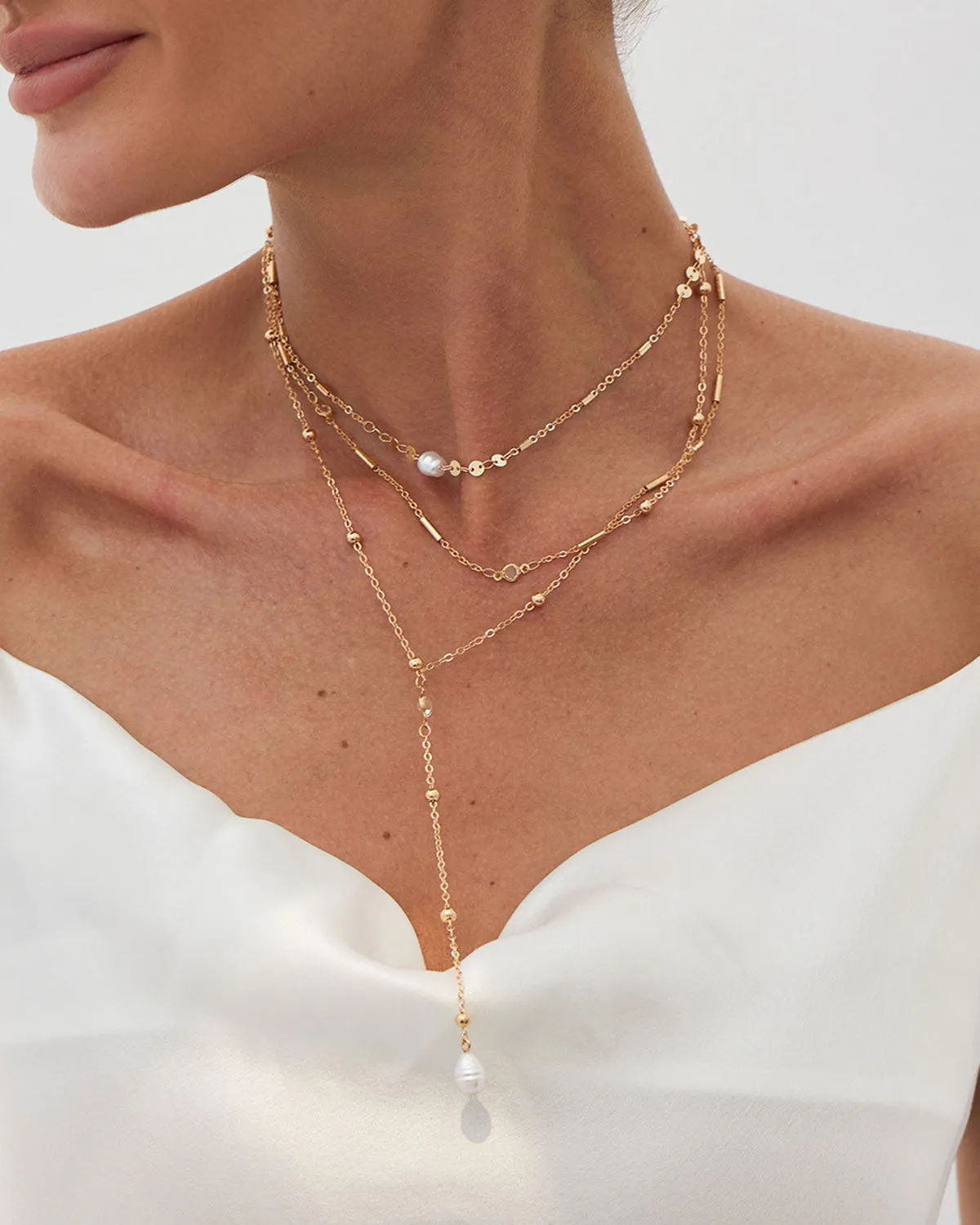 Women's Gold Necklace sold by rihoas