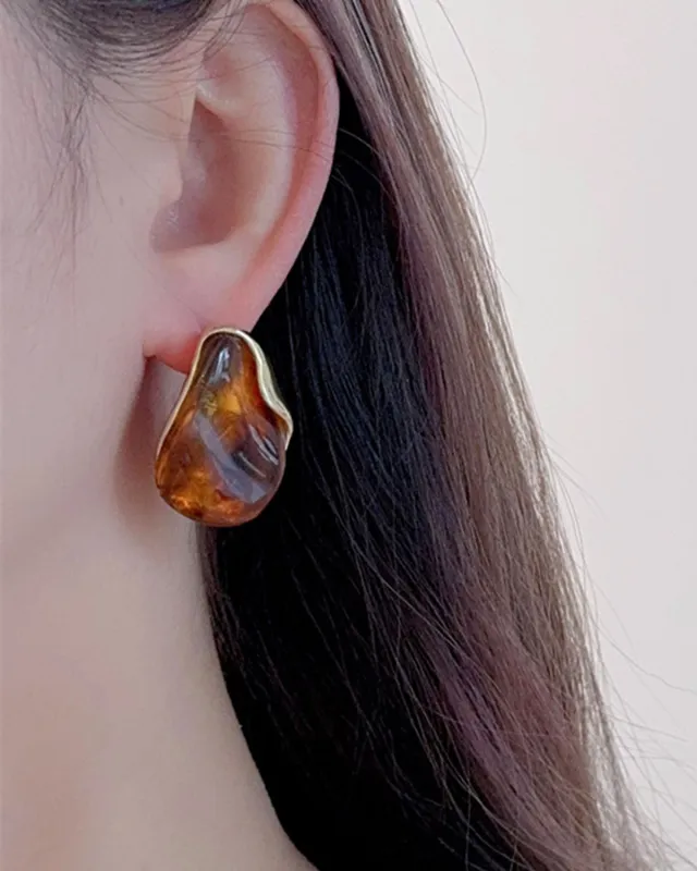 Women's Brown Earrings sold by rihoas