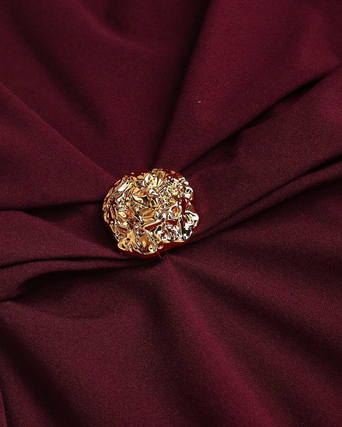 Wine Red Satin Boat Neck Maxi Dress sold by rihoas product image thumbnail 2