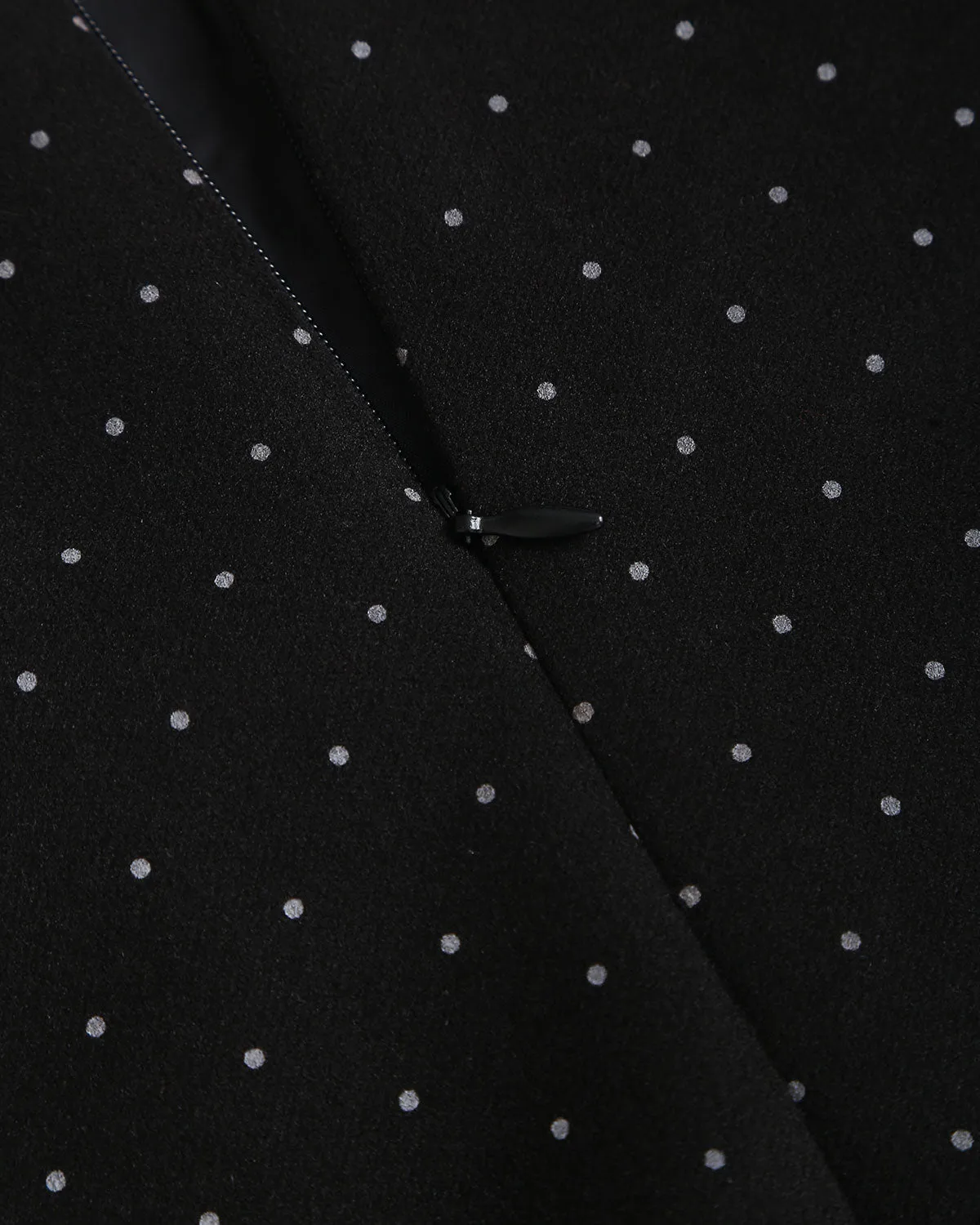 Black Polka Dot Straight Mini Skirt sold by rihoas product image thumbnail 4