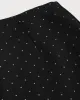 Black Polka Dot Straight Mini Skirt sold by rihoas