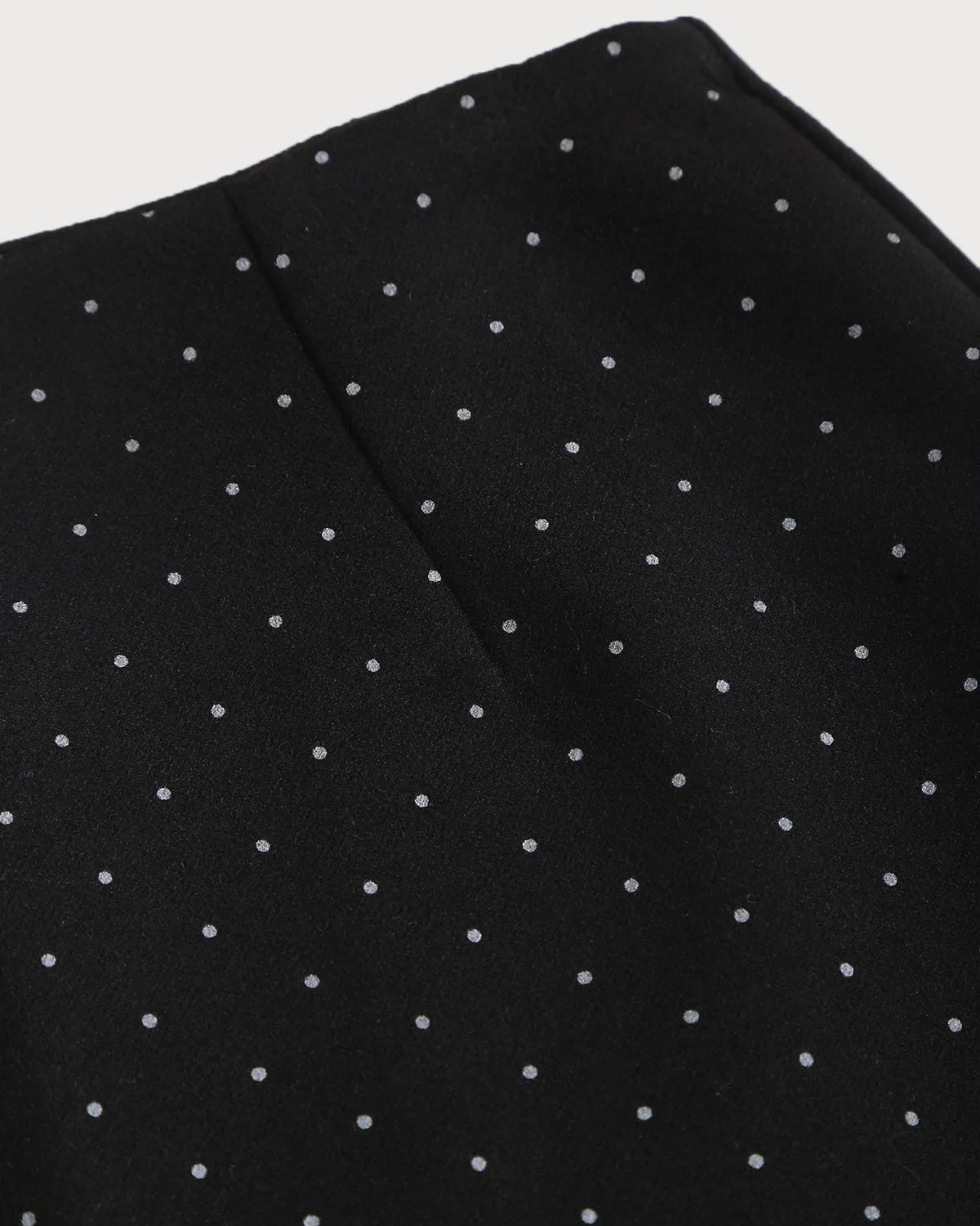 Black Polka Dot Straight Mini Skirt sold by rihoas product image thumbnail 3