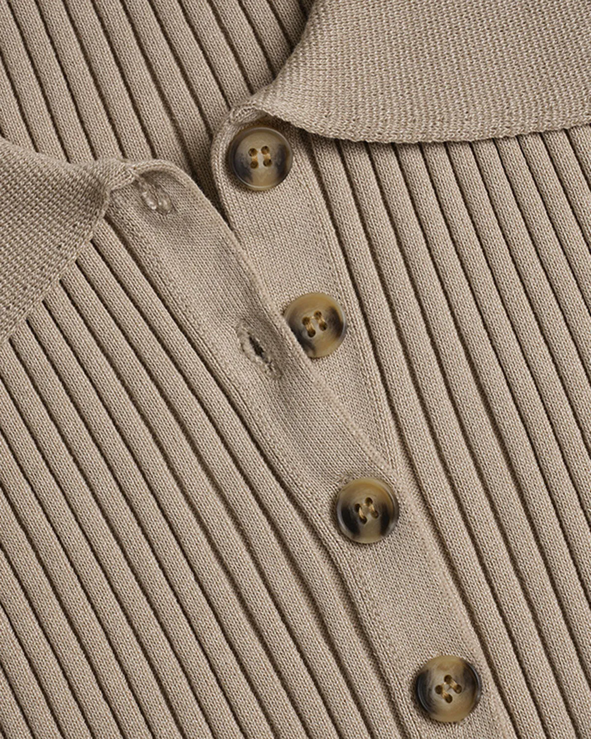 Camel Single Breasted Slim Knit Cardigan sold by rihoas product image thumbnail 2
