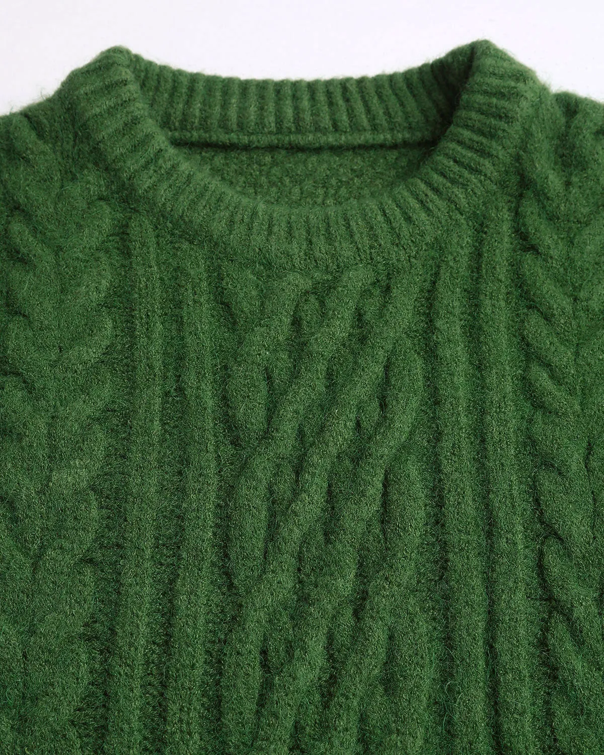 Green Textured Loose Sweater sold by rihoas product image thumbnail 3