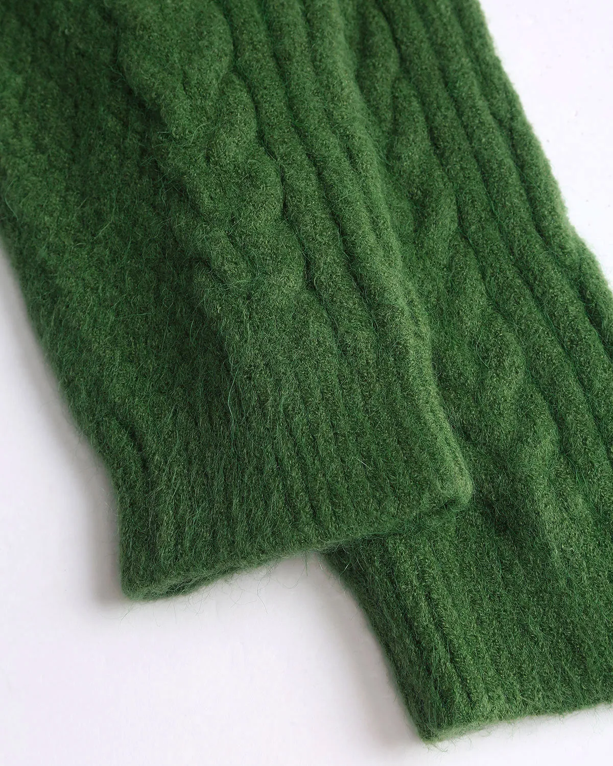 Green Textured Loose Sweater sold by rihoas product image thumbnail 4