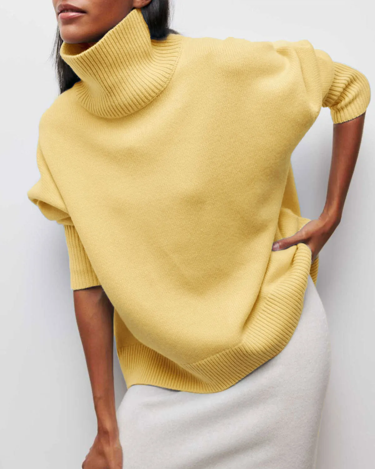 Yellow Turtle Loose Sweater sold by rihoas