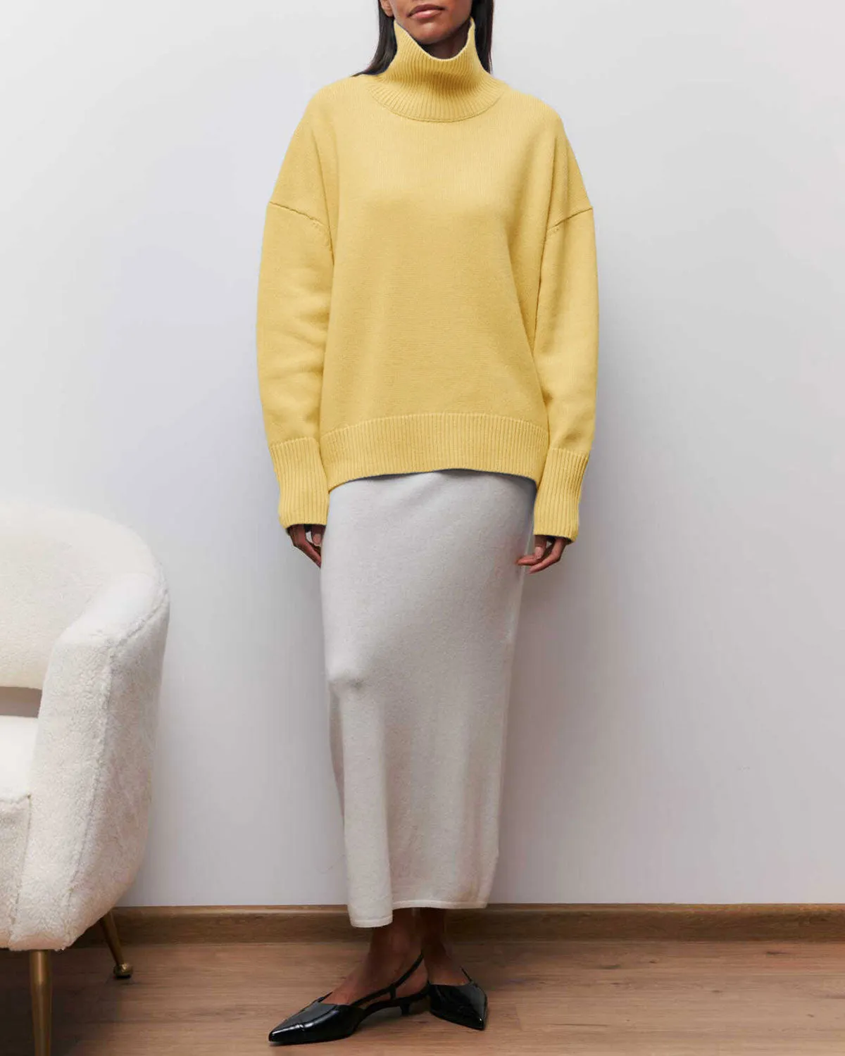 Yellow Turtle Loose Sweater sold by rihoas product image thumbnail 4