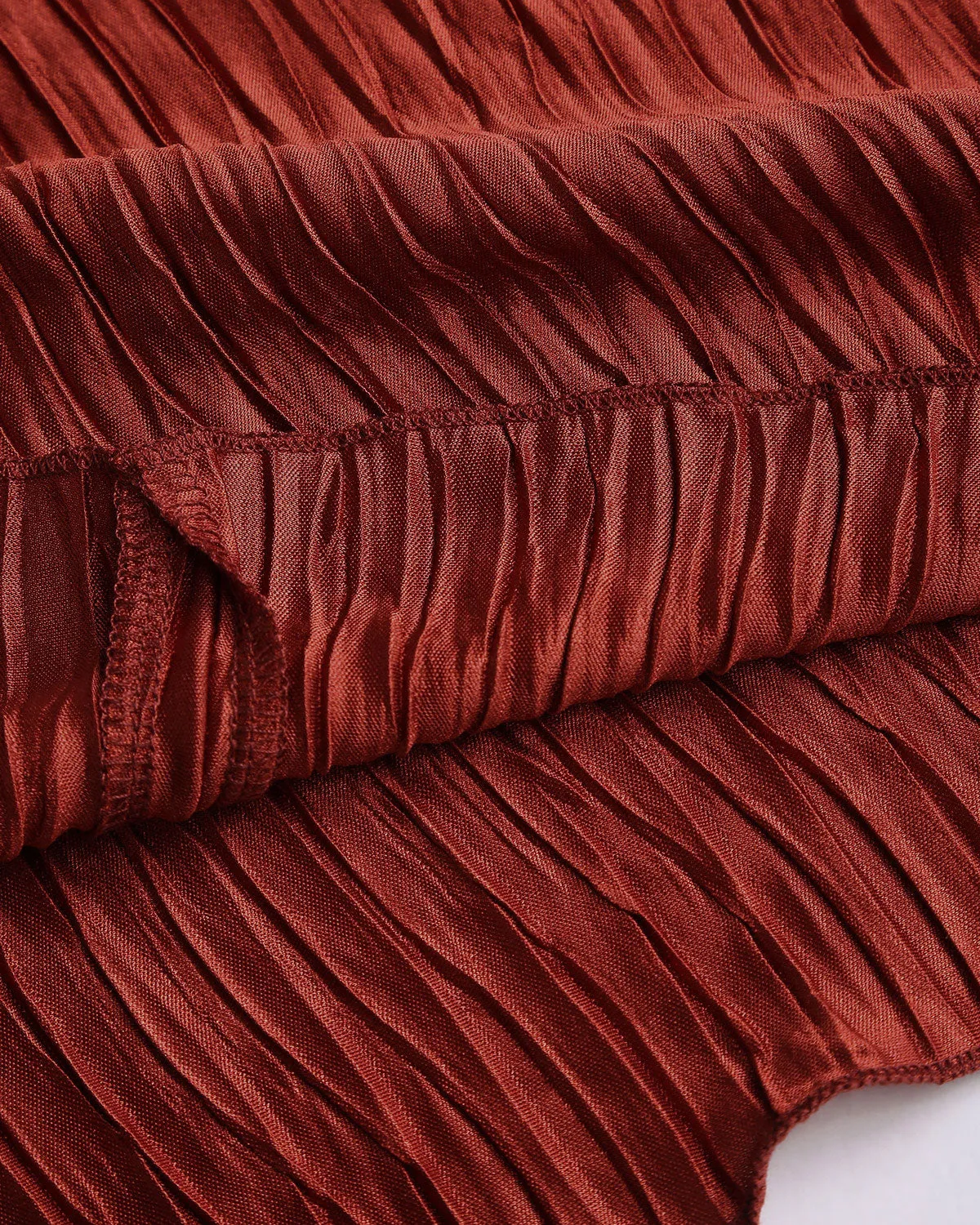 Brick Red Textured Mini Dress sold by rihoas product image thumbnail 4