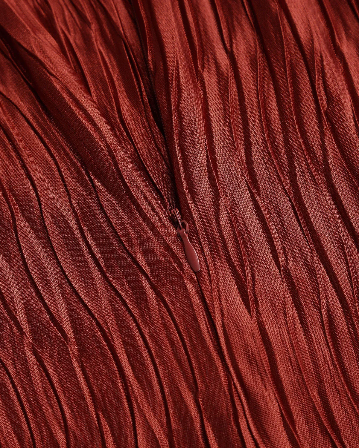 Brick Red Textured Mini Dress sold by rihoas product image thumbnail 3