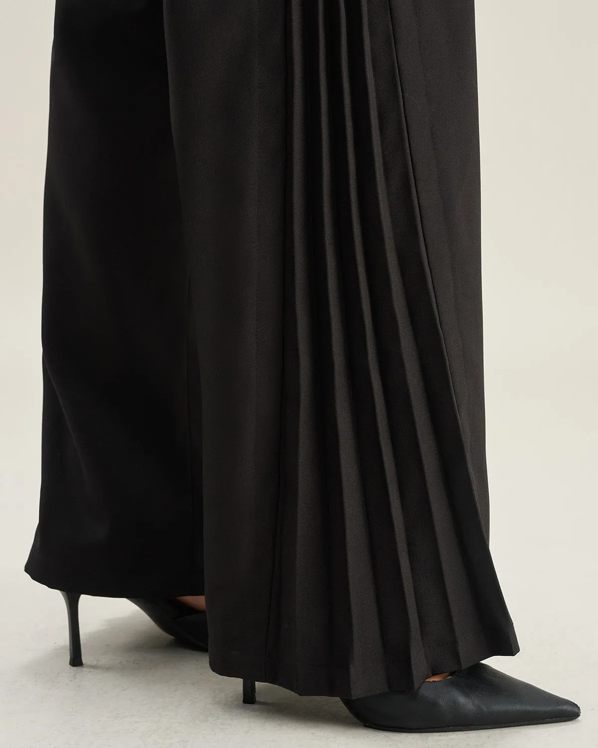 Black Flare Casual Pants sold by rihoas product image thumbnail 3