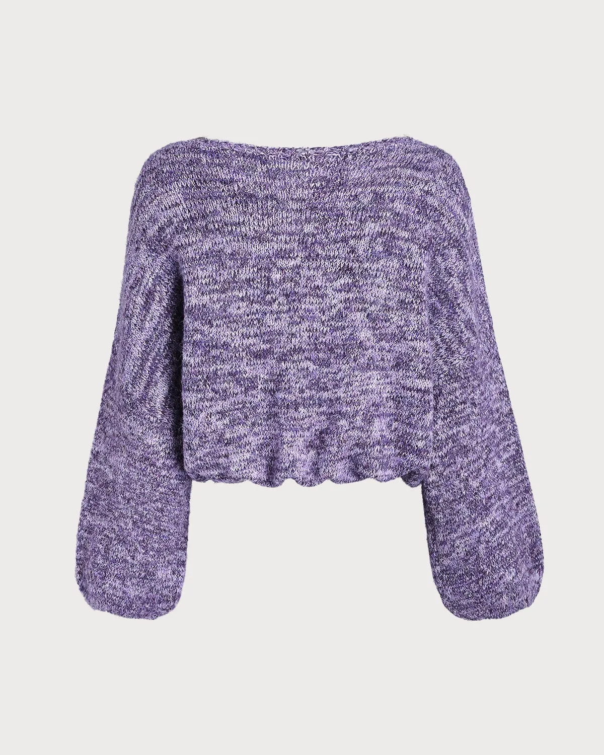 Purple Textured Loose Sweater sold by rihoas product image thumbnail 4