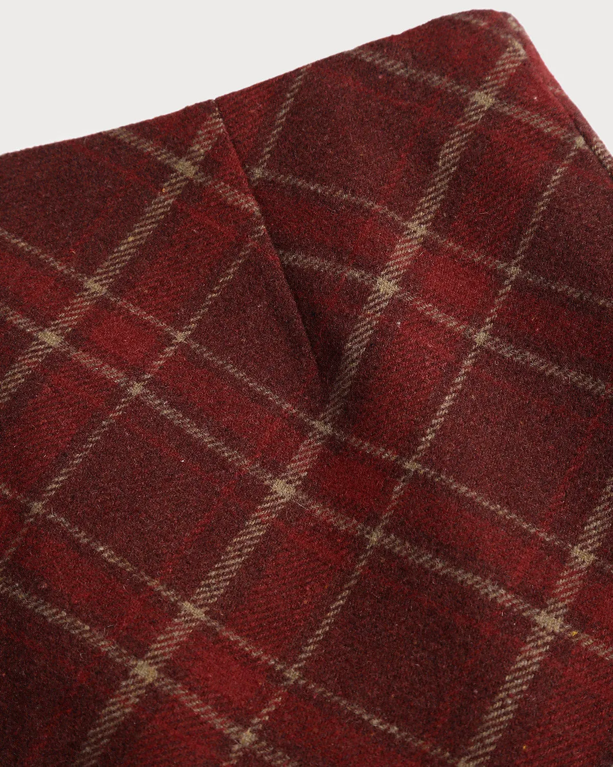 Red Plaid A-Line Mini Skirt sold by rihoas product image thumbnail 2