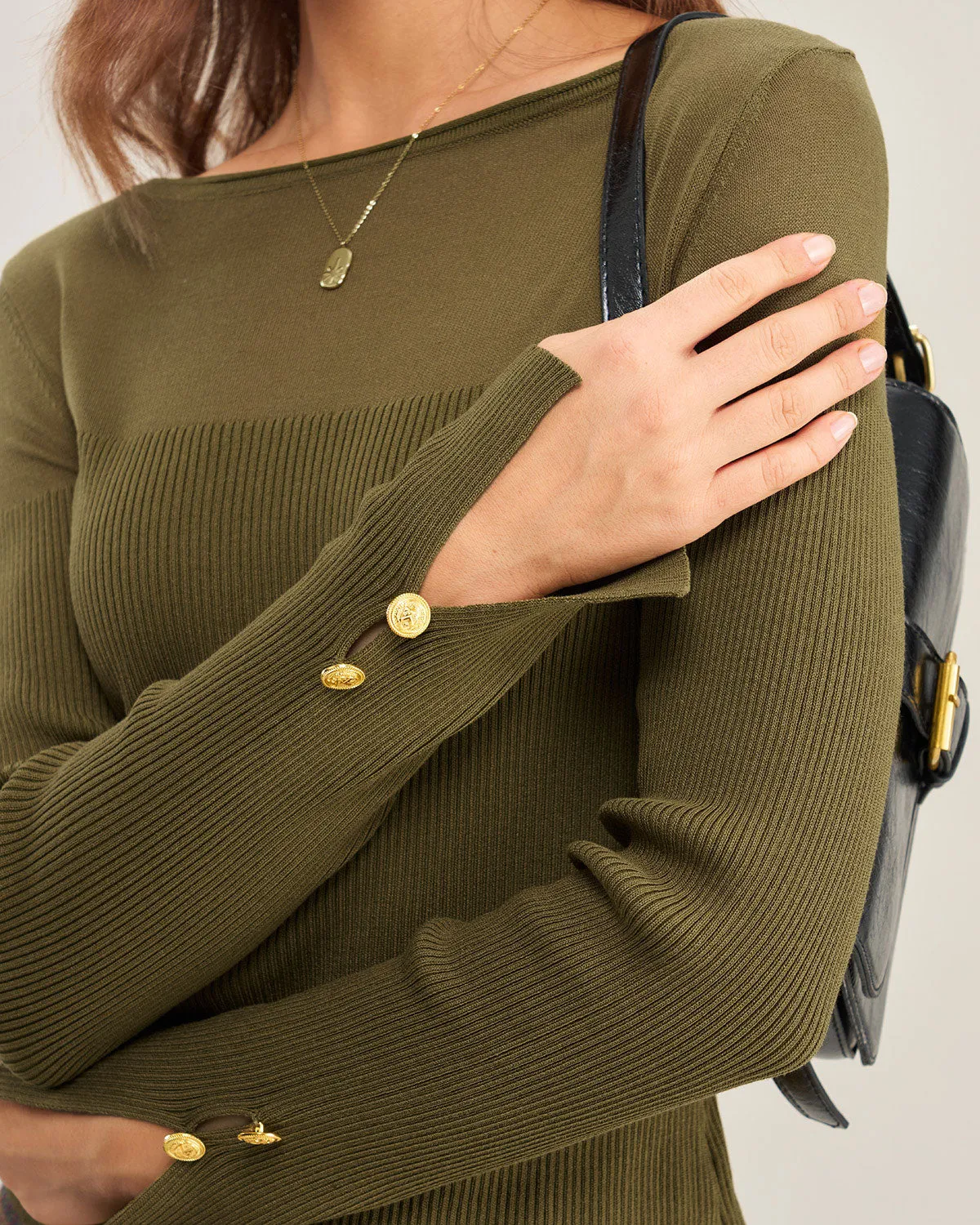 Green See Through Knit Tee sold by rihoas product image thumbnail 2