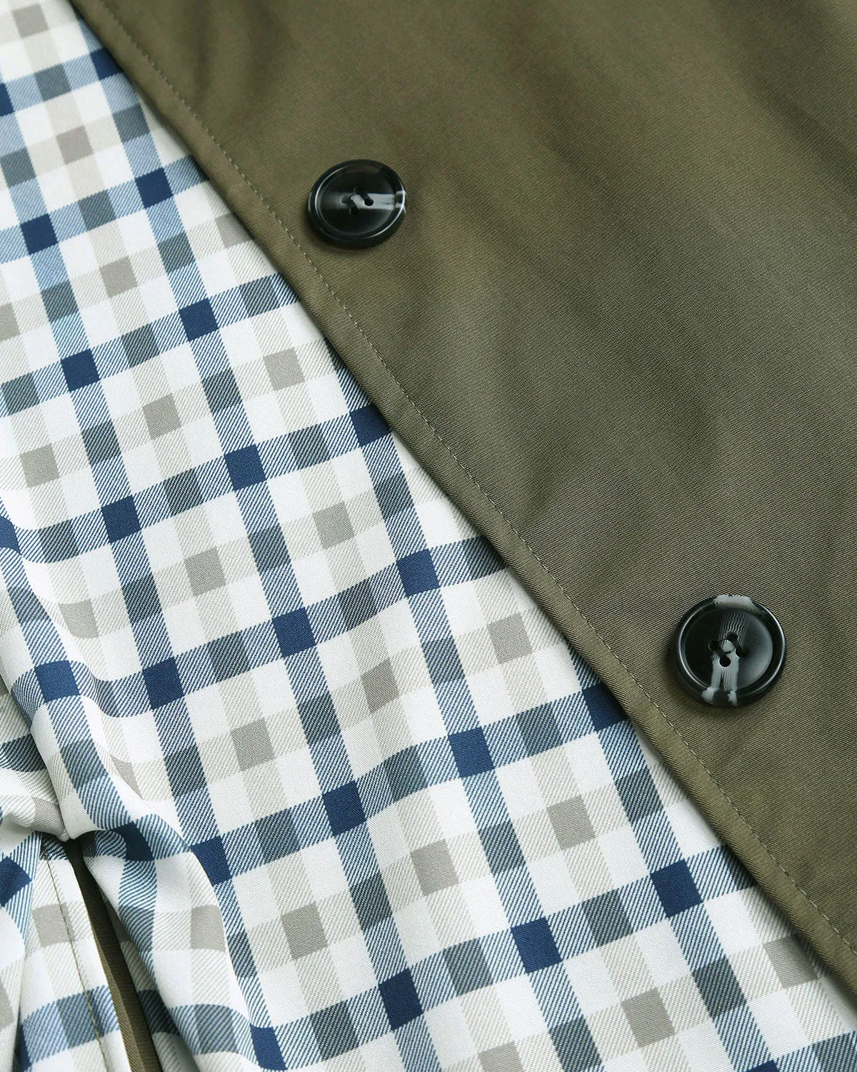 Green Contrasting Trench Coat sold by rihoas product image thumbnail 2