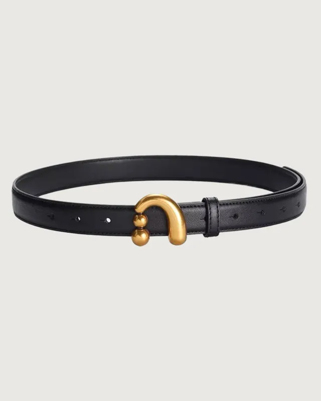 Women's Black Buckle Belt sold by rihoas