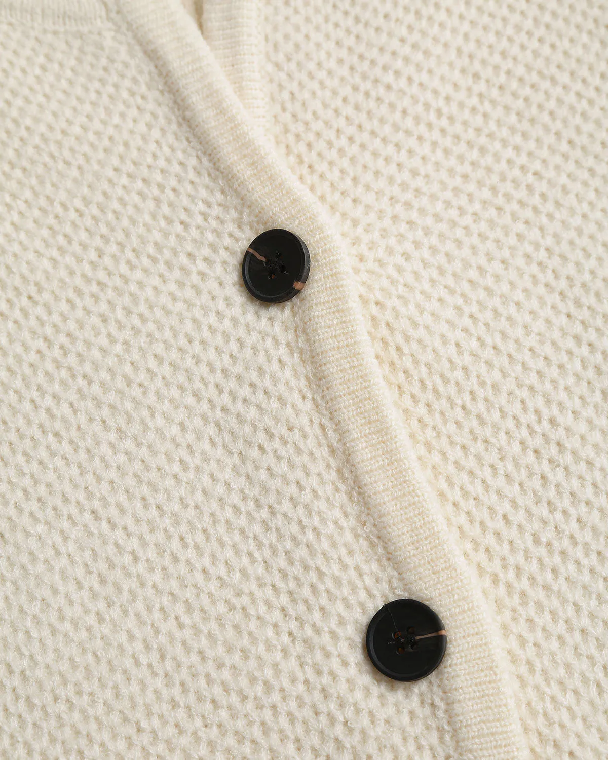 White V Neck Single Breasted Cardigan sold by rihoas product image thumbnail 2