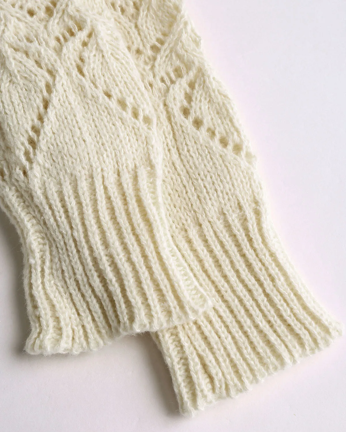 Apricot Cut Out Knit Cardigan sold by rihoas product image thumbnail 3