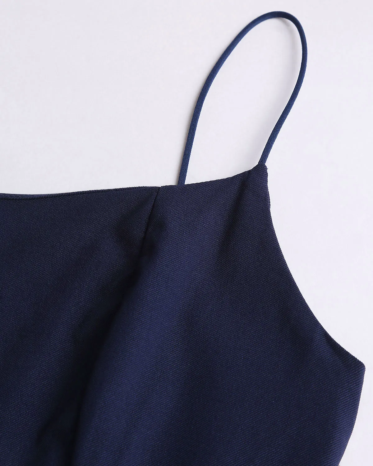 Blue Contrasting Slip Mini Dress sold by rihoas product image thumbnail 3