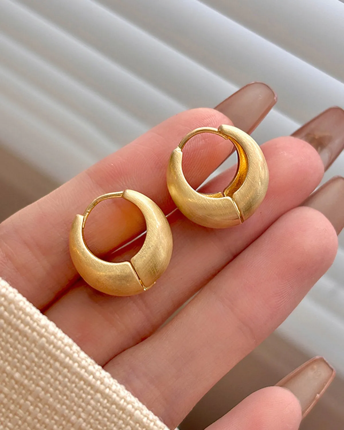 Women's Gold Earrings sold by rihoas product image thumbnail 2