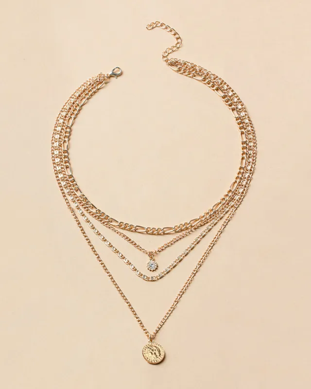 Women's Gold Necklace sold by rihoas