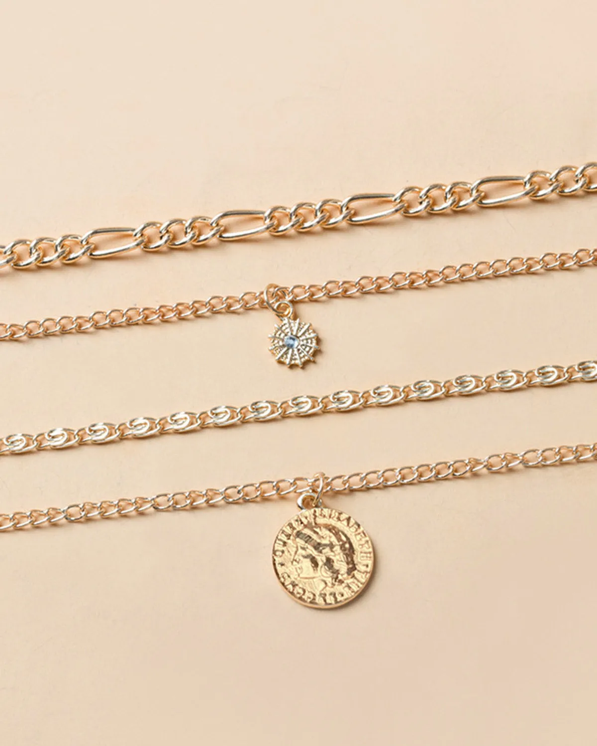 Women's Gold Necklace sold by rihoas product image thumbnail 2