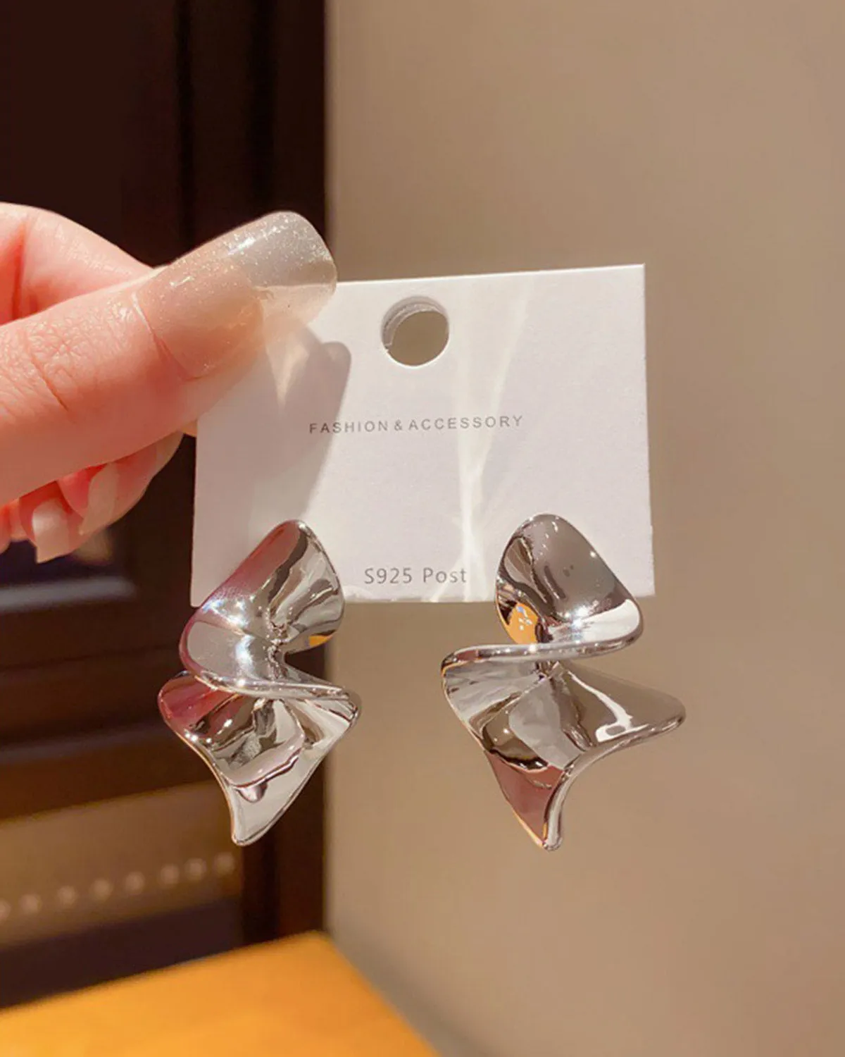 Women's Silver Earrings sold by rihoas product image thumbnail 2