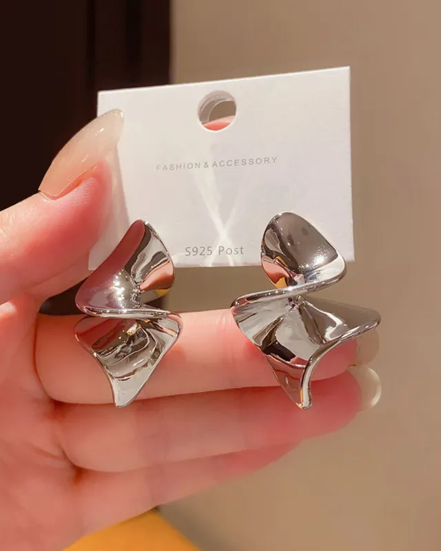 Women's Silver Earrings sold by rihoas