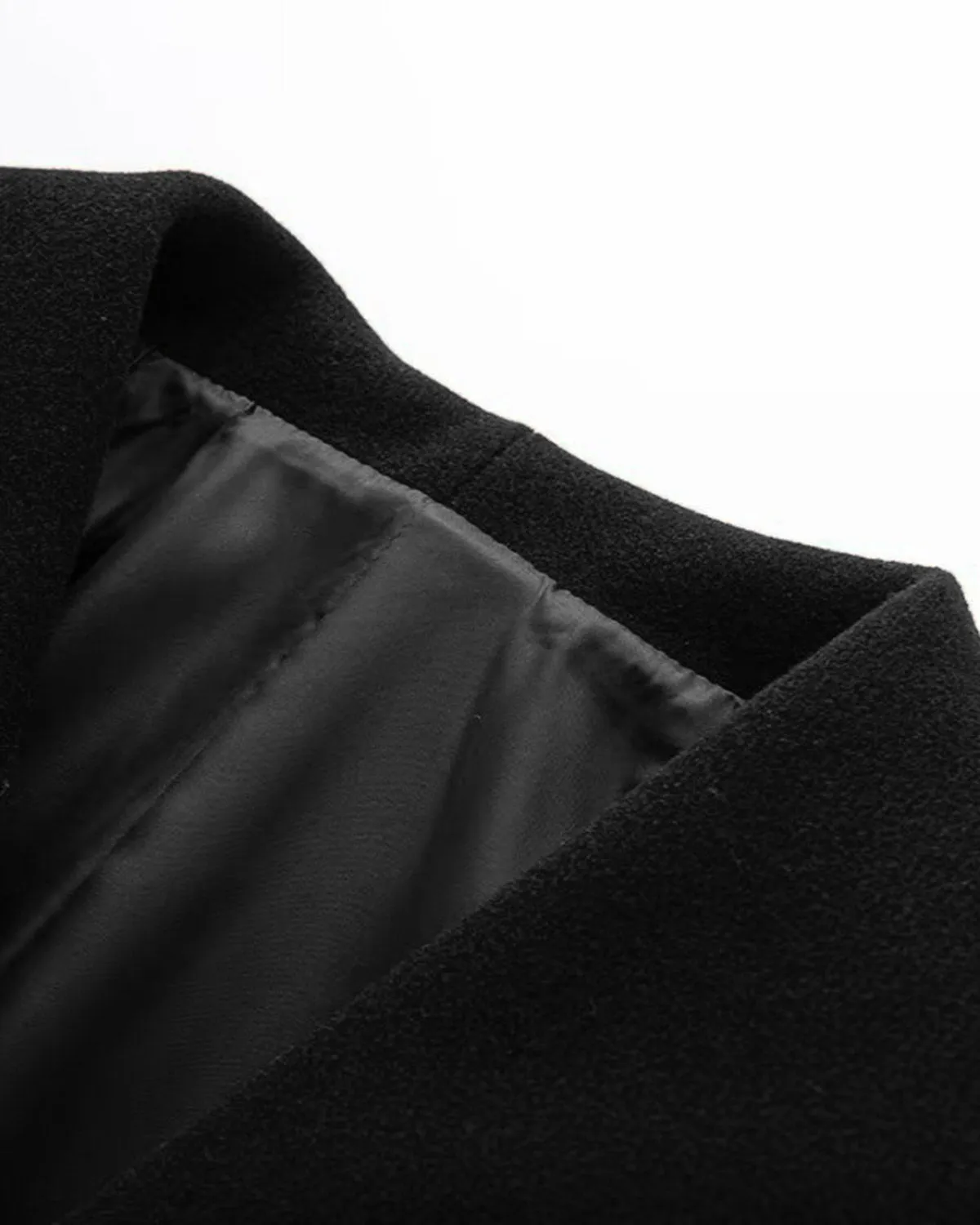 Black Double Breasted Loose Jacket sold by rihoas product image thumbnail 3