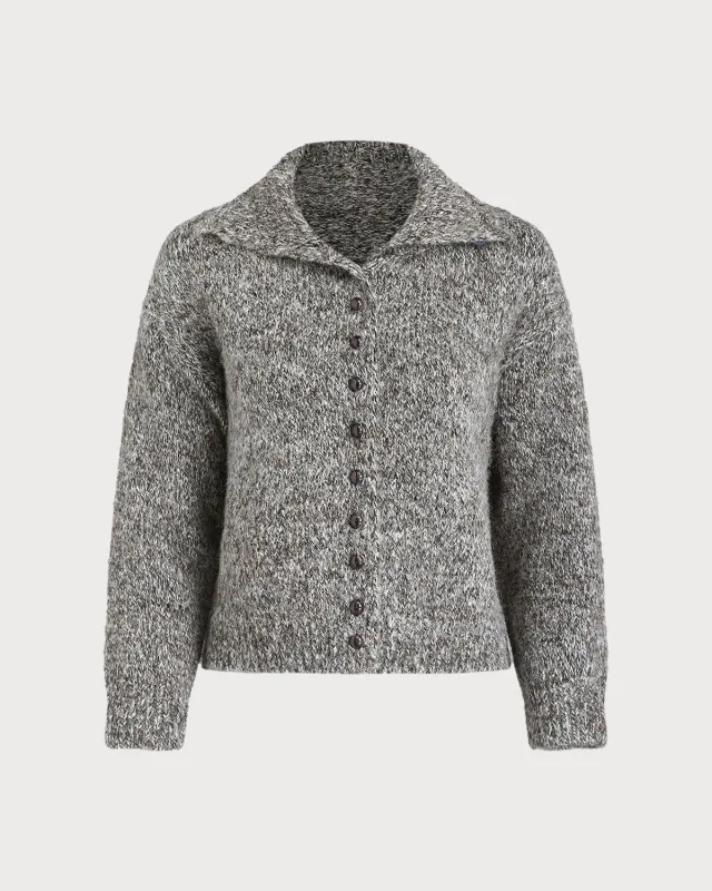 Coffee Turtle Knit Cardigan sold by rihoas