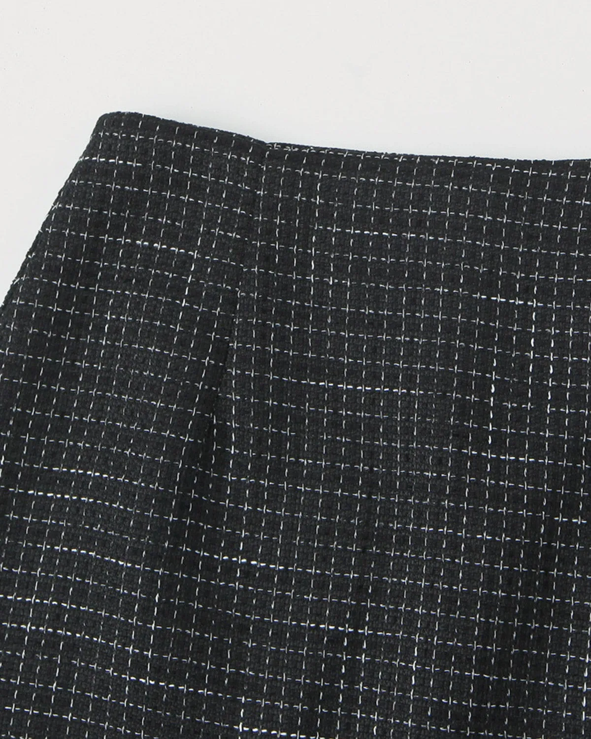 Black Plaid A-Line Mini Skirt sold by rihoas product image thumbnail 2