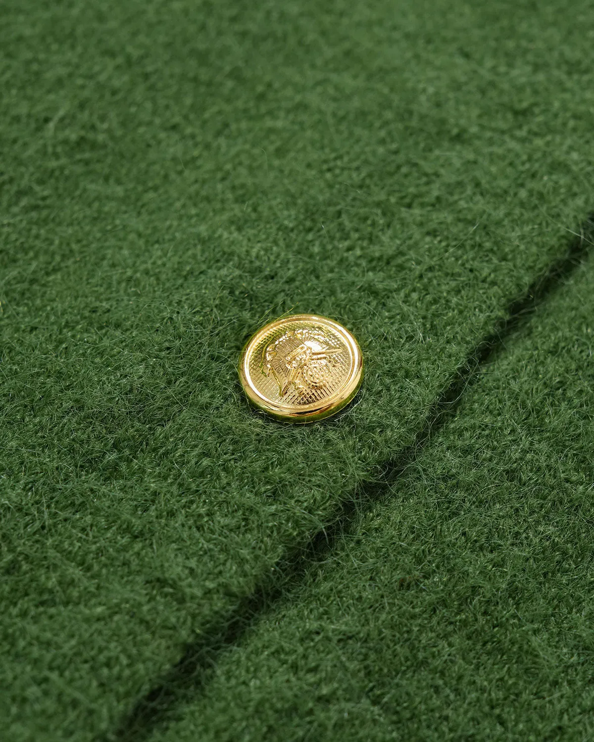 Green Round Neck Knit Cardigan sold by rihoas product image thumbnail 2