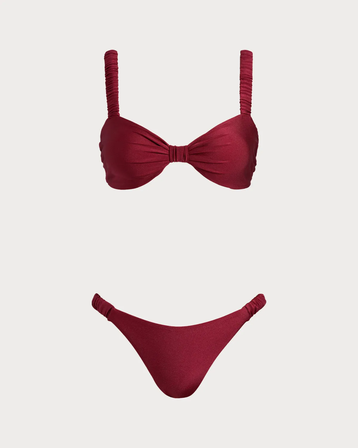 Red Bralette Bikini Sets sold by rihoas