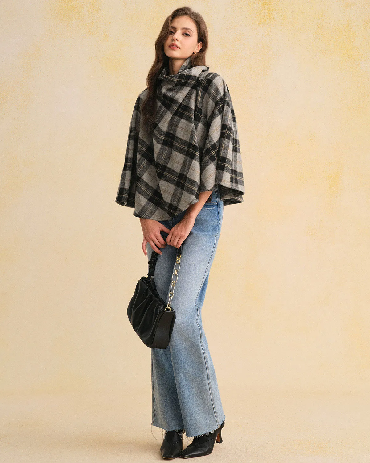 Coffee Plaid Turtle Coat sold by rihoas product image thumbnail 4