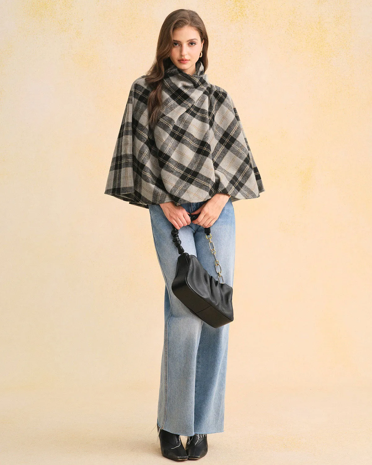 Coffee Plaid Turtle Coat sold by rihoas product image thumbnail 5